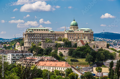 Budapest Royal Palace morning view.
