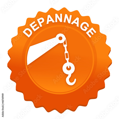 dépannage sur bouton web denté orange