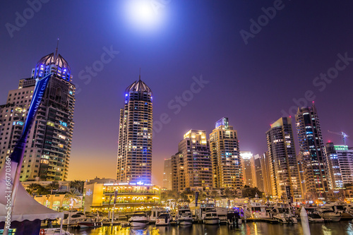 Dubai Marina cityscape  UAE
