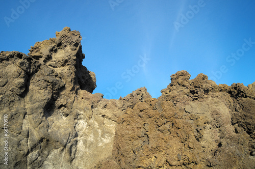 Dry Hardened Lava Rocks photo