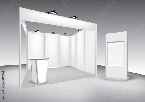 Exhibition stand vector