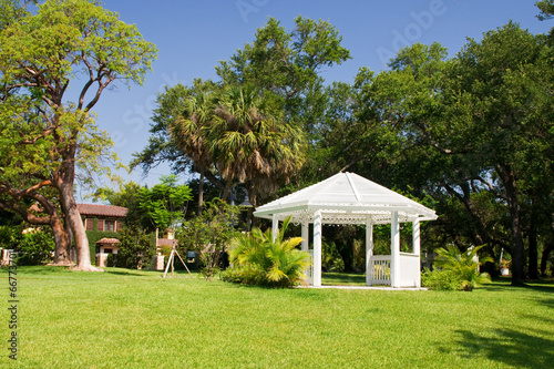 Park, Pavillion, weiß, Wiese, Garten, Fort Lauderdale