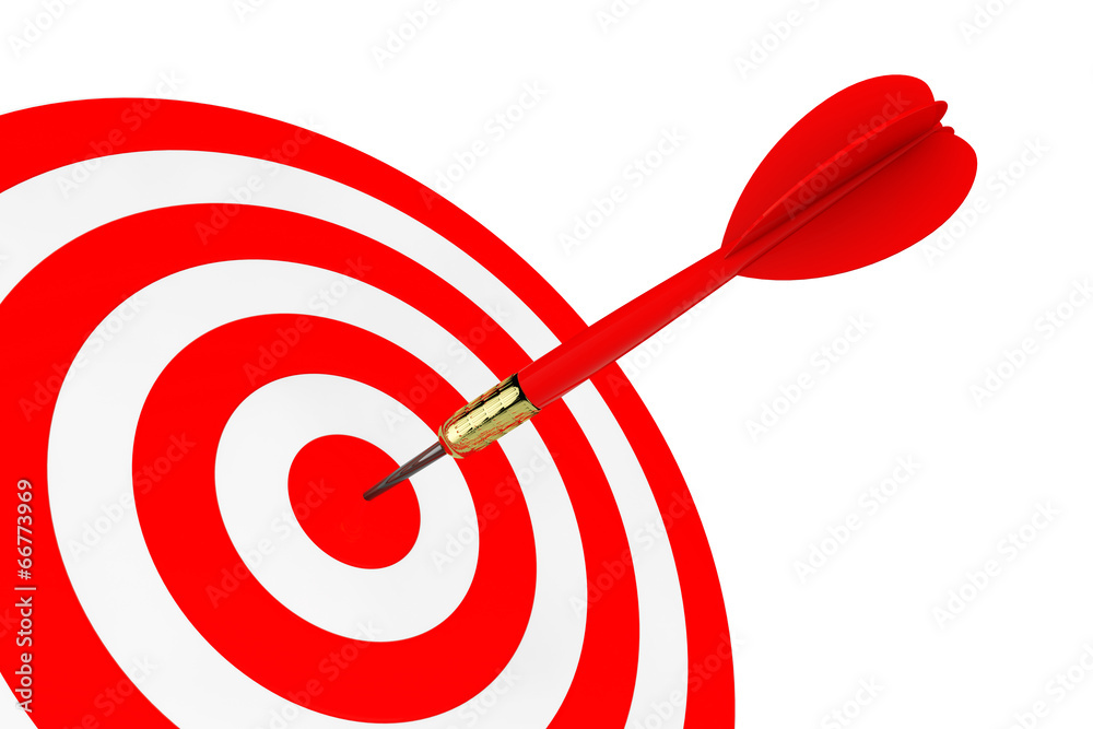 Darts Hitting The Target