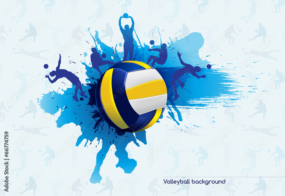 Volleyball abstract Stock Vector | Adobe Stock