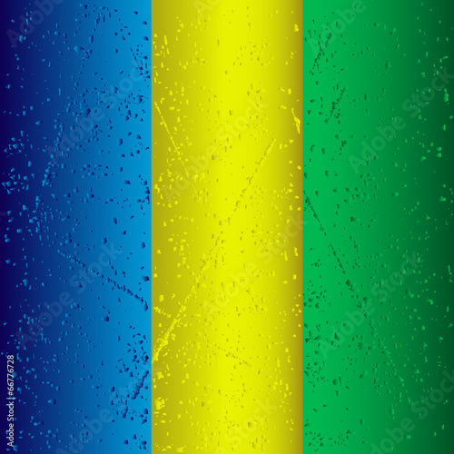 abstract grunge striped background using brazil flag colors