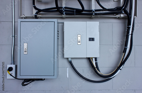 electric system in cabinet  building system