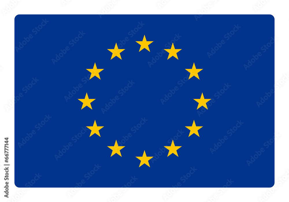 Europe flag correctly and proportional with round corner Europe flag correctly and proportional with round corner