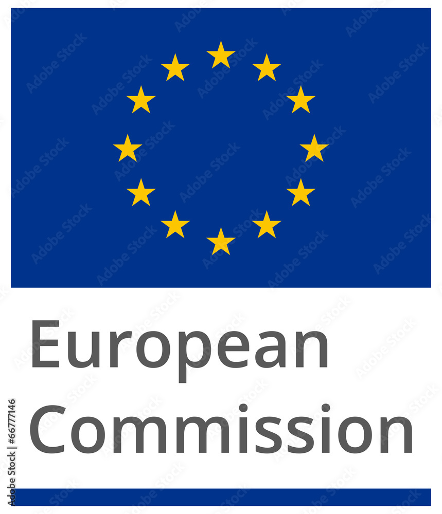European Commission standard proportional sign - flat design