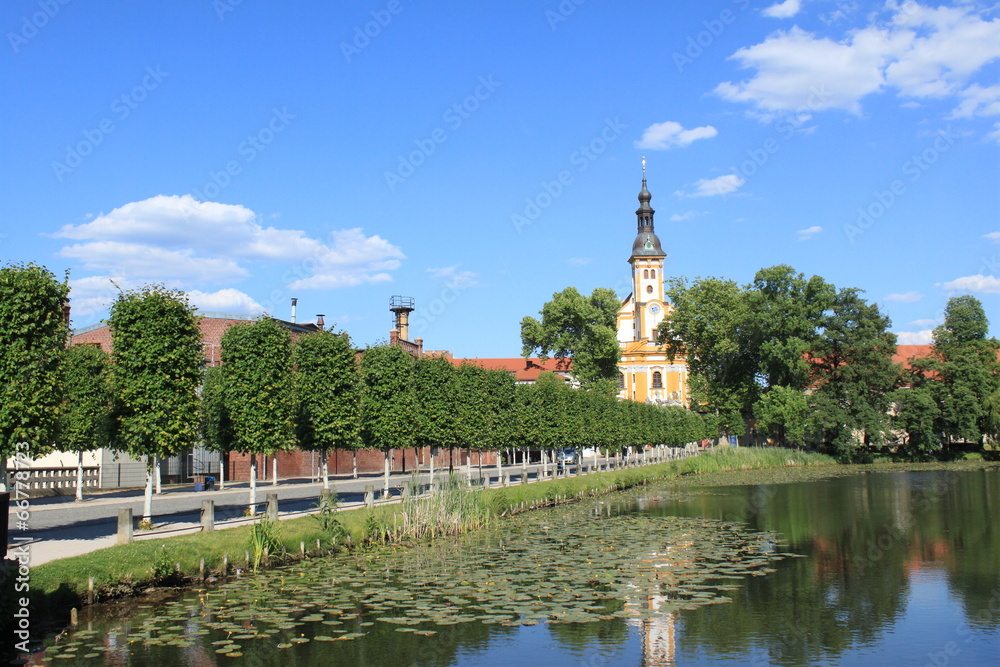 Blick zum Kloster Neuzelle