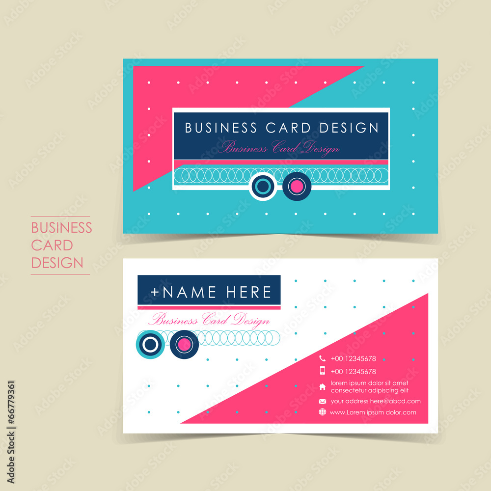 modern vector business card set