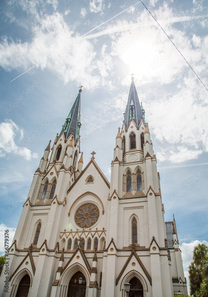 Fototapeta premium Sun Over Saint John the Baptist Church