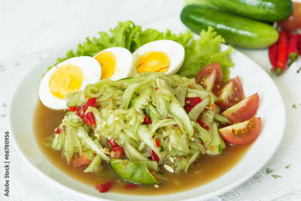 Thai style cucumber spicy salad Thai style cucumber spicy salad