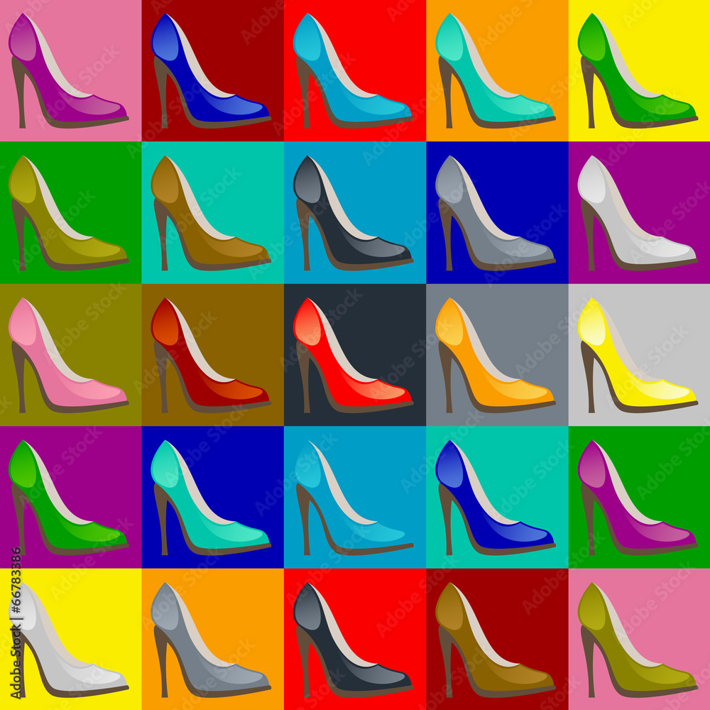 Fototapeta premium Colorful shoes