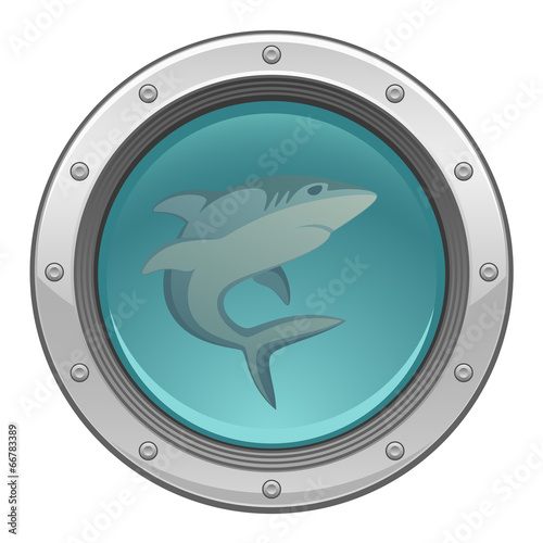 Shark in porthole