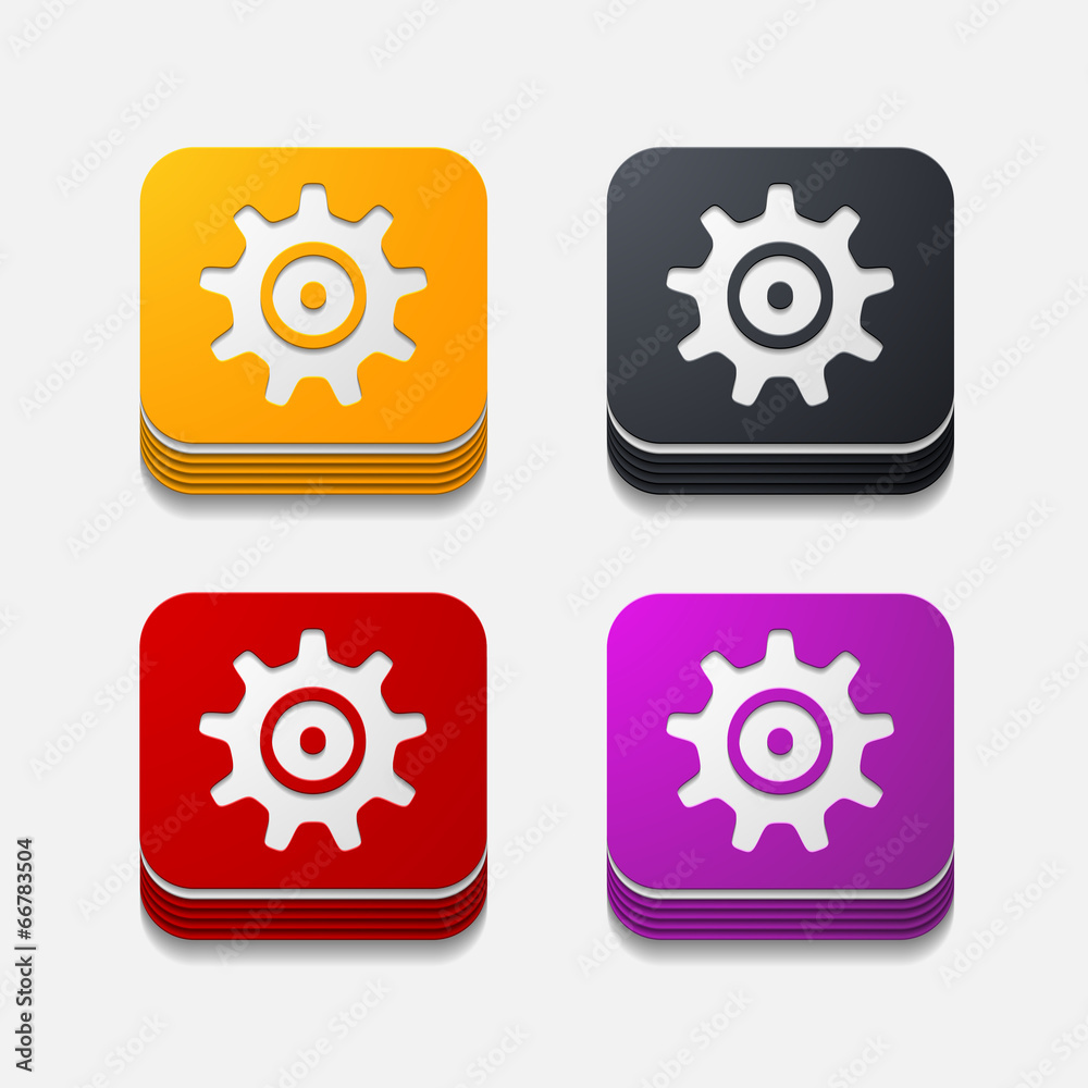 square button: cogwheel