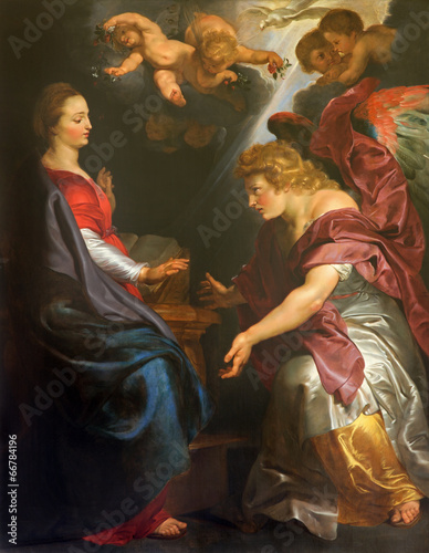 Mechelen - the Annunciation by Peter Paul Rubens photo