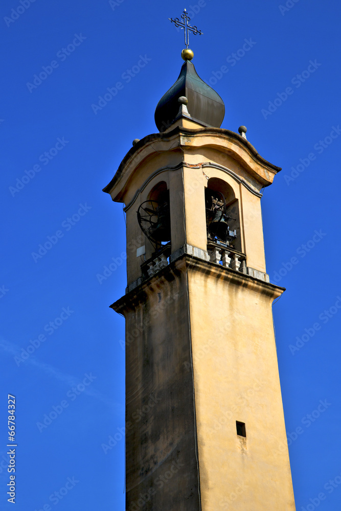 old abstract in  italy   and church tower bell vinago