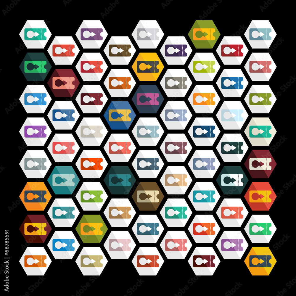 Flat design: ticket Flat design: ticket