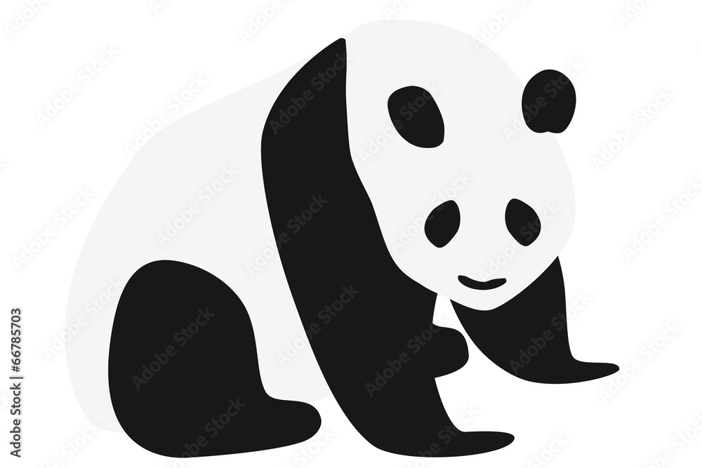 Fototapeta premium パンダ 右向き