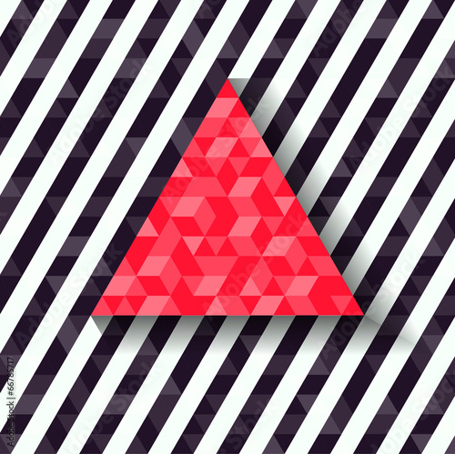 Abstract triangles background