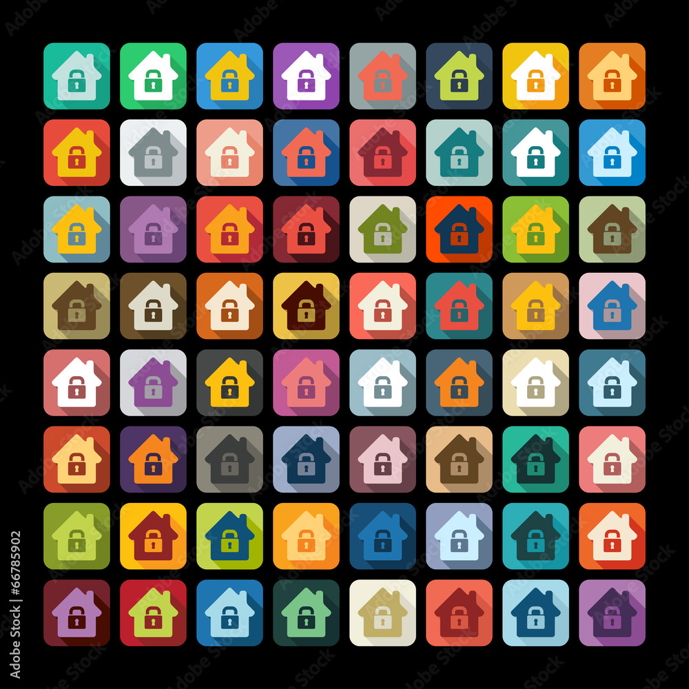 Flat design: house Flat design: house