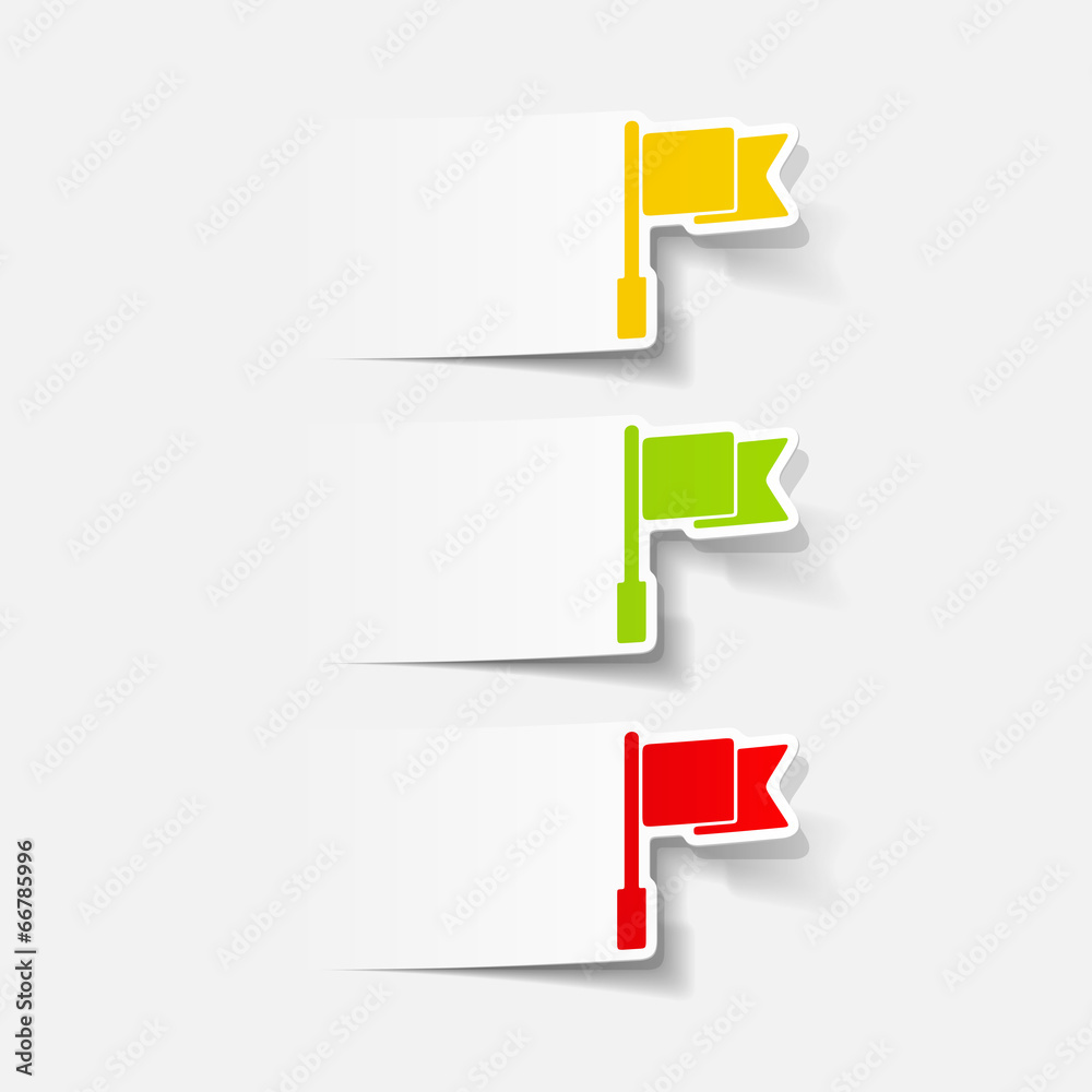 realistic design element: flag realistic design element: flag