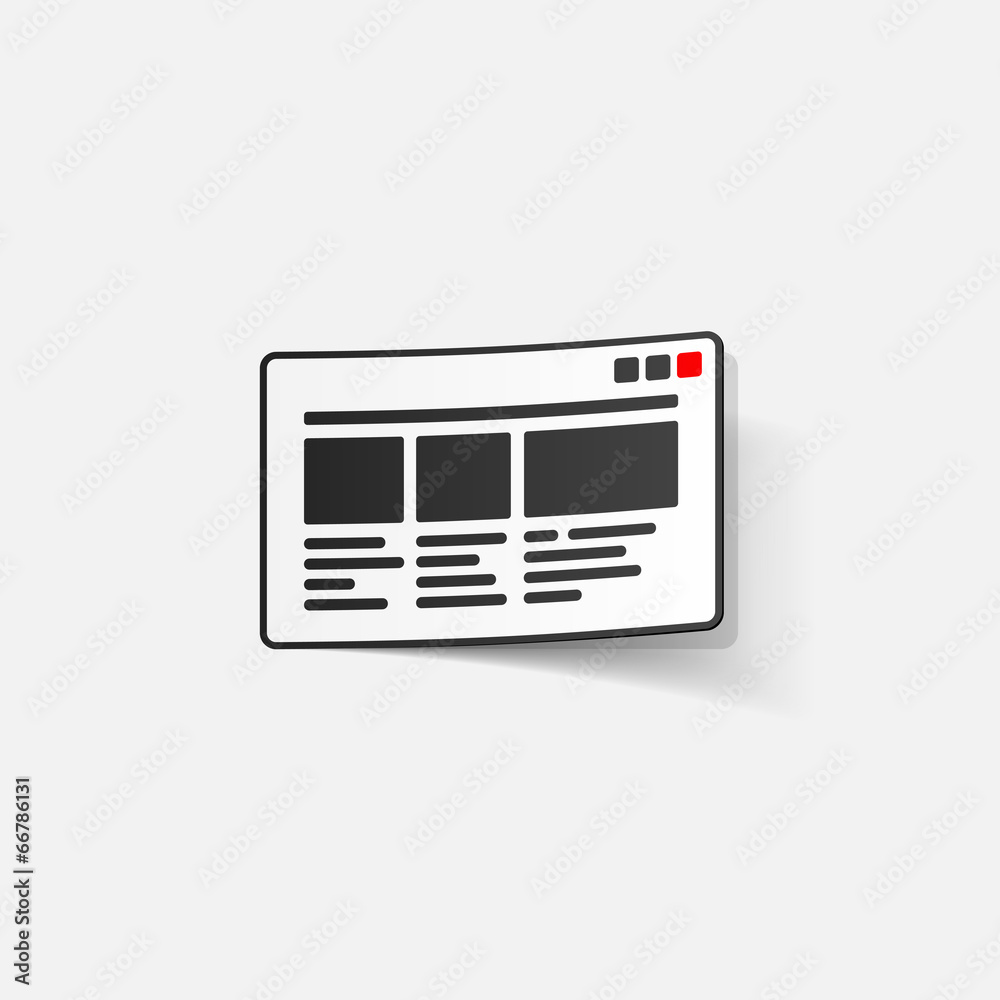 realistic design element: interface