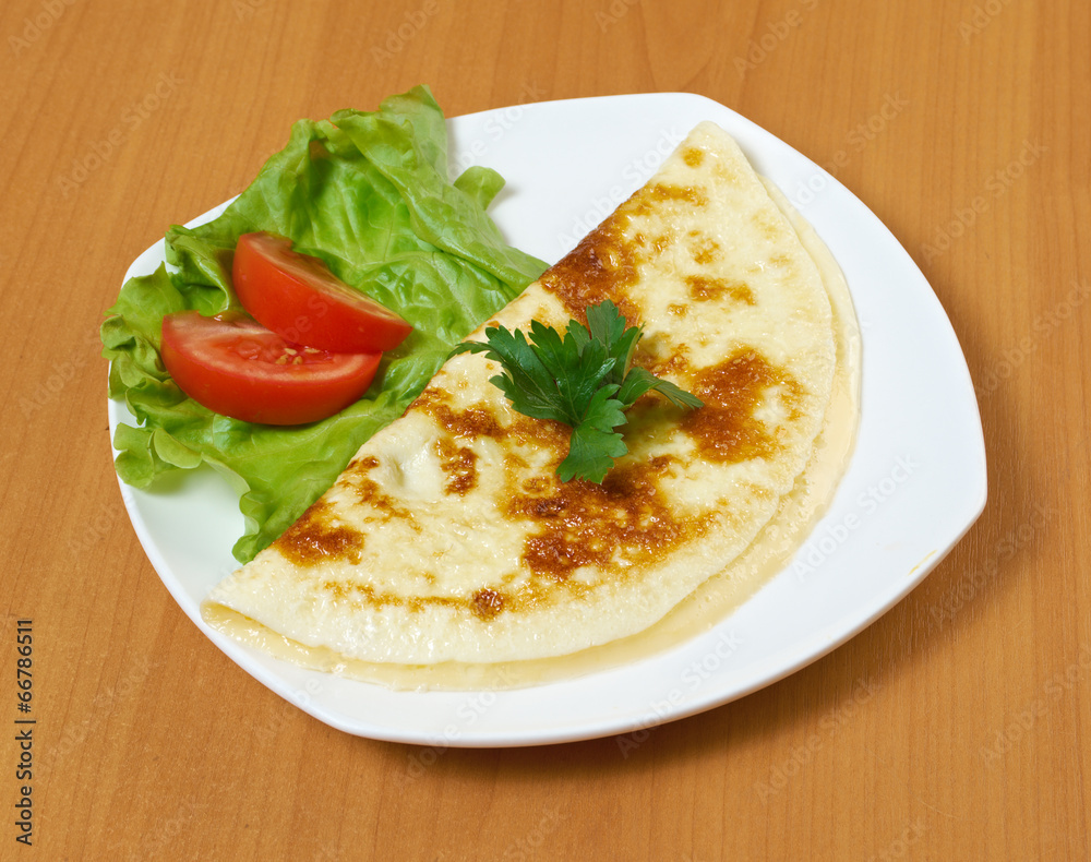 Omelet with vegetable