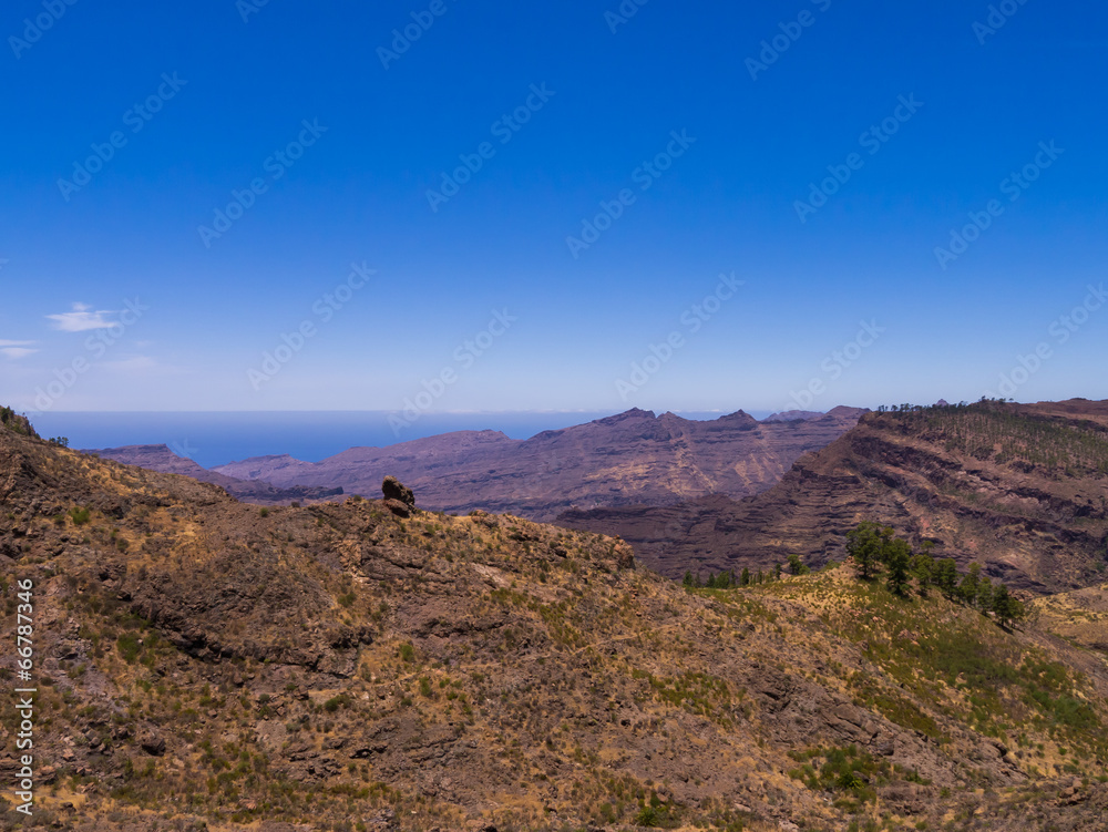 Naklejka premium Gebirge auf Gran Canaria