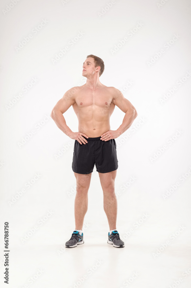 Healthy athletic man posing Healthy athletic man posing