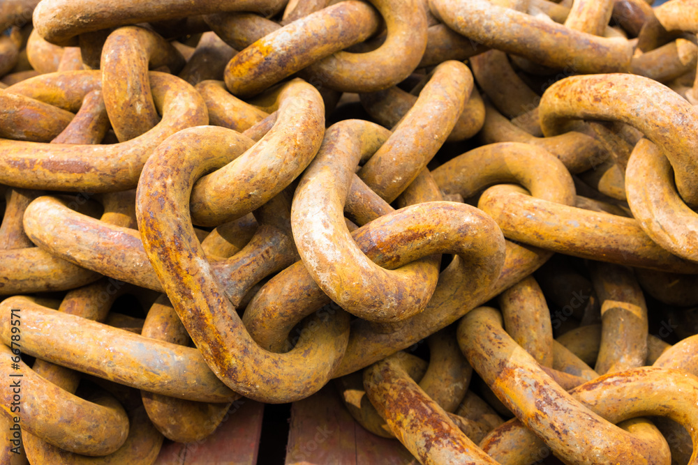 Nautical Chain probably used for an anchor Nautical Chain probably used for an anchor