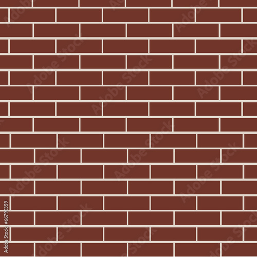 Brown brick wall vector