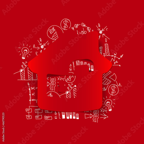 Drawing business formulas: house
