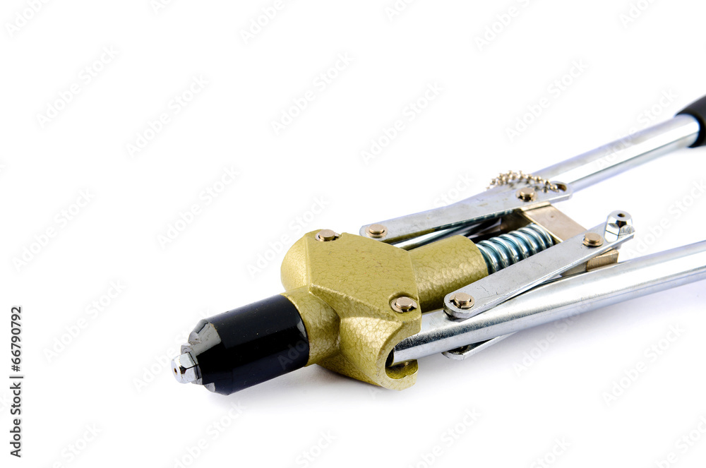 Pop rivet gun, Wrench and Pop rivets Stock Photo | Adobe Stock