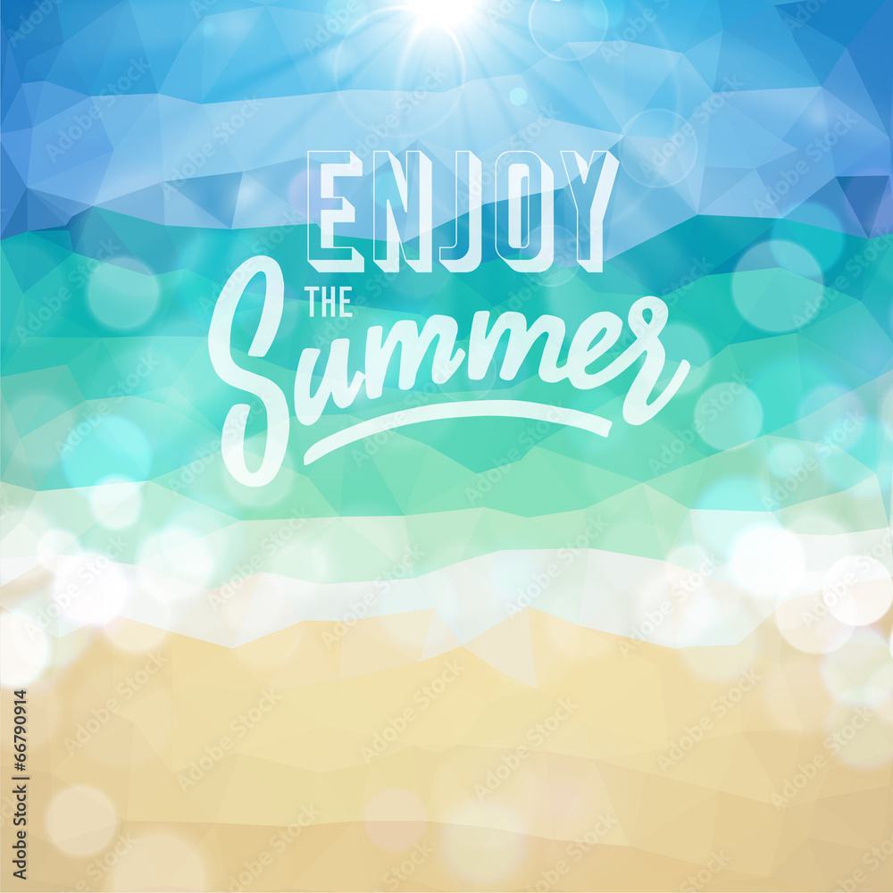 Obraz premium Summer holiday tropical beach background