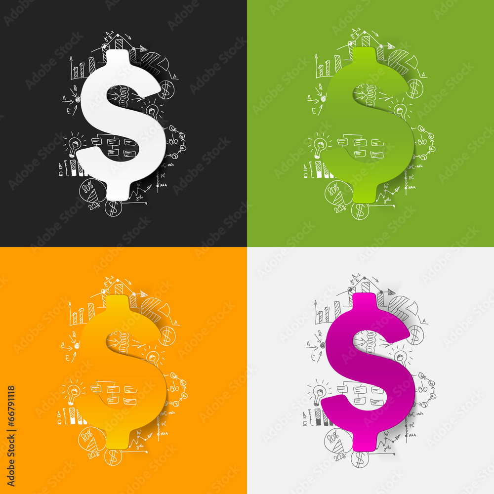 Drawing business formulas: money Drawing business formulas: money