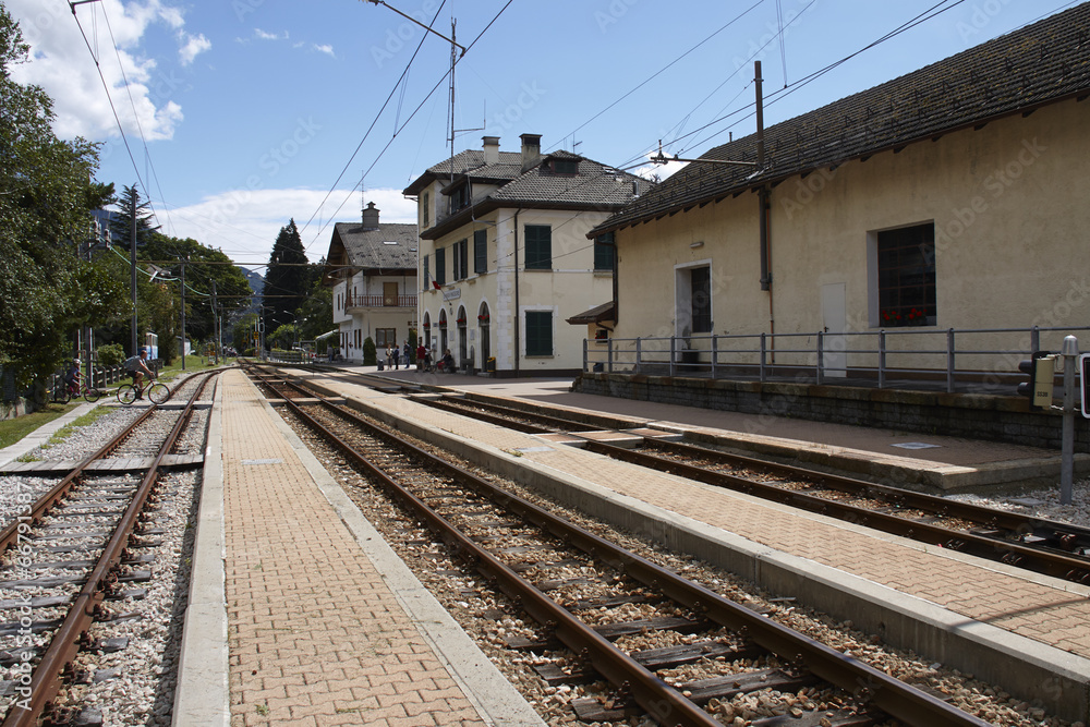 Train station of Santa Maria Maggiore in Italy