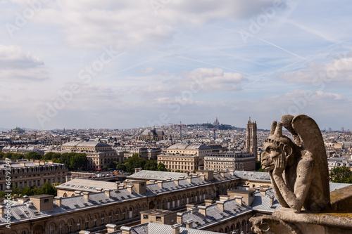 Parispanorama von der Kathedrale Notre Dame