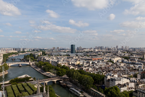 Parispanorama von der Kathedrale Notre Dame