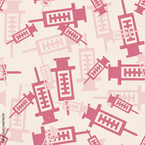 seamless background: syringe