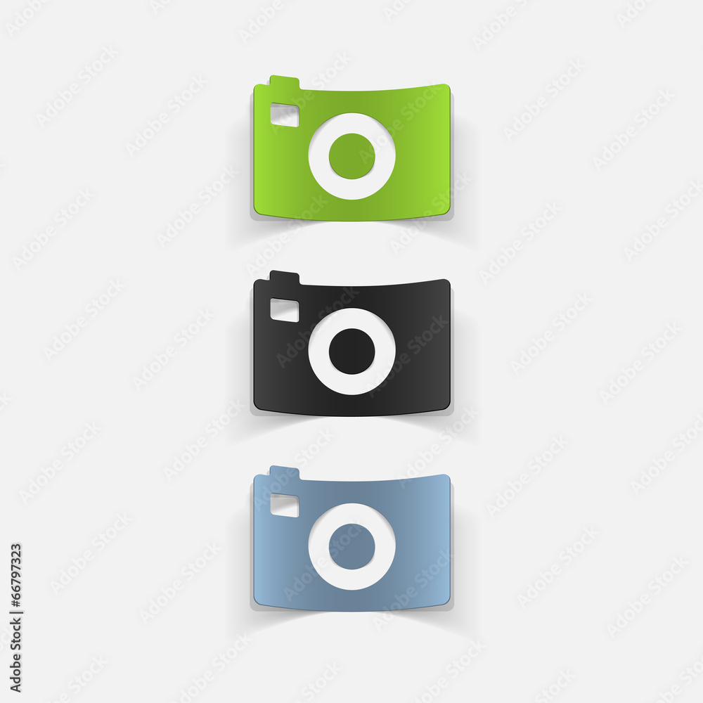realistic design element: camera realistic design element: camera
