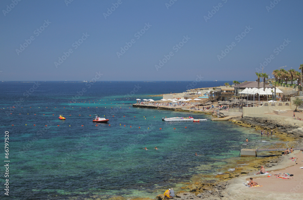 Resort on Mediterranean Sea. Malta
