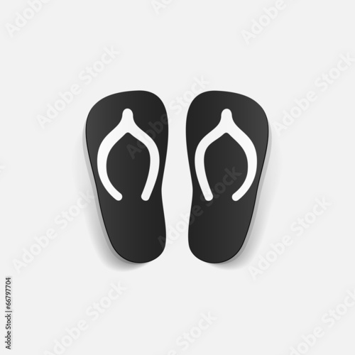 realistic design element: slippers