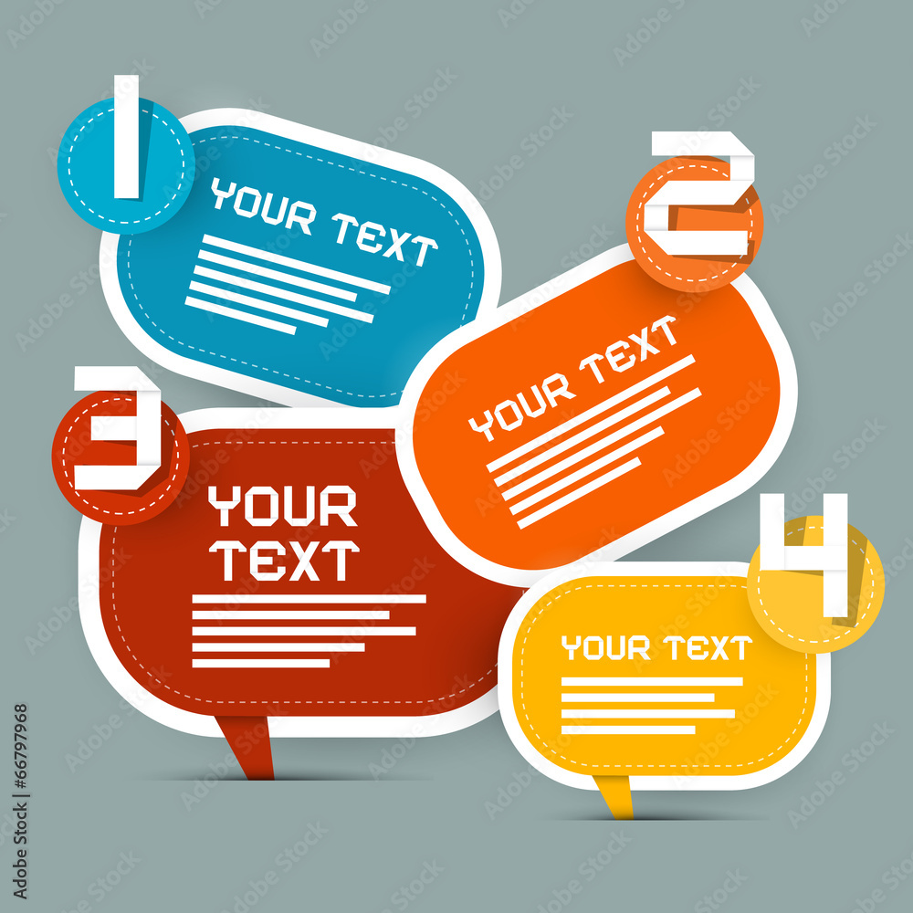 Vector Paper Infographics Layout - Template Vector Paper Infographics Layout - Template