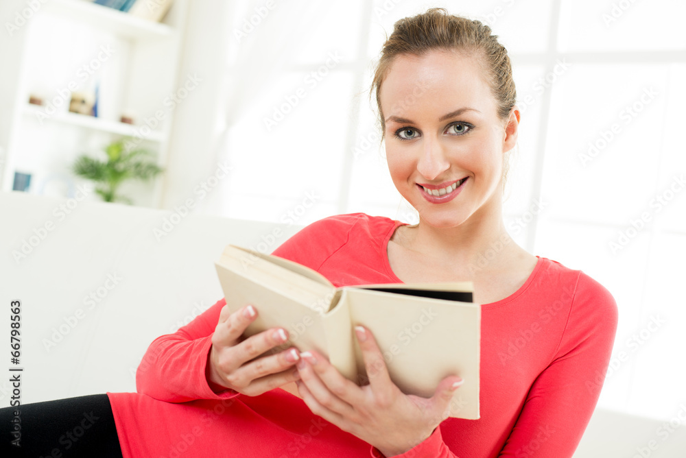 Beautiful girl with book Beautiful girl with book