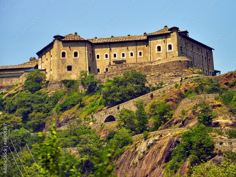 Bard fortress. Aosta valley