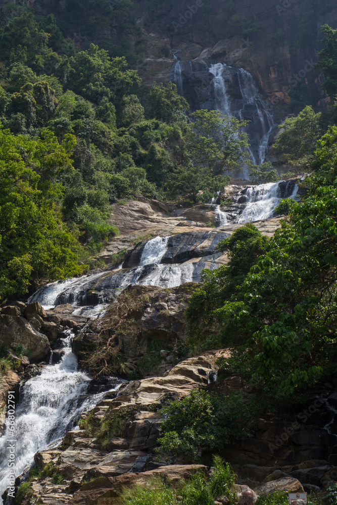 waterfall in Sri Lanka waterfall in Sri Lanka
