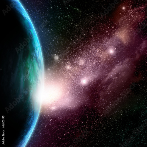 Fototapeta Naklejka Na Ścianę i Meble -  Abstract space background