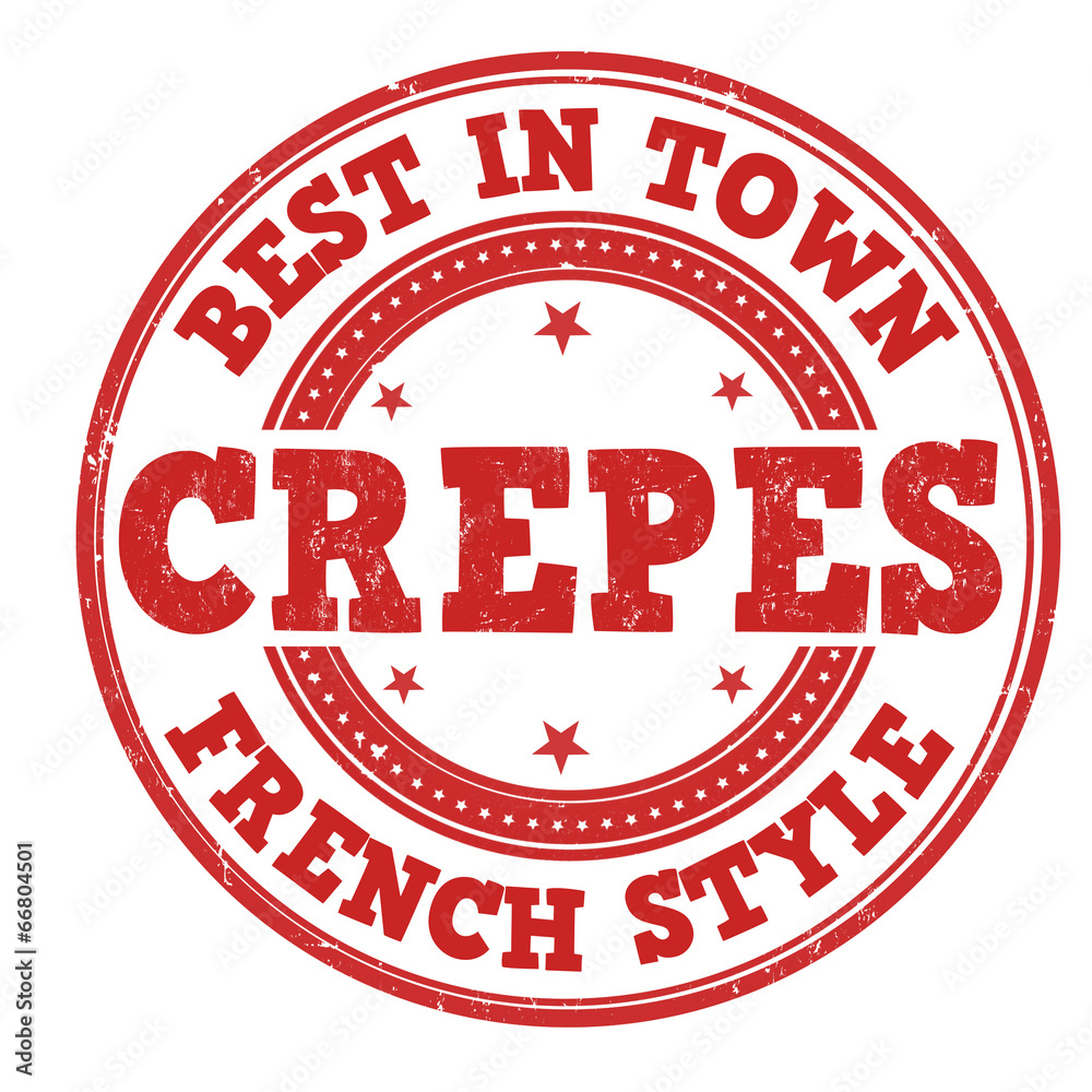 Best in town crepes stamp