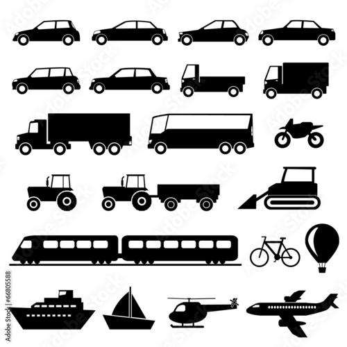 Transportation Icons Set